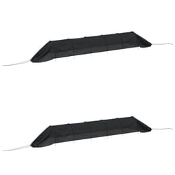 vidaXL Netting Tunnels Insect Protection Net Black Steel and Polyethylene - 2 pcs