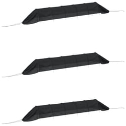 vidaXL Netting Tunnels Insect Protection Net Black Steel and Polyethylene - 3 pcs