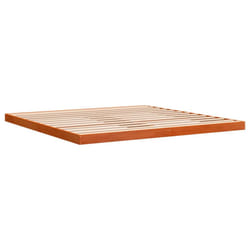 vidaXL Bed Frame Home Bed Base Wax Brown 180x200 cm Super King Solid Wood Pine