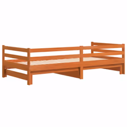 vidaXL Daybed with Trundle Sofa Bed Couch Wax Brown 90x200 cm Solid Wood Pine - Additional view 8
