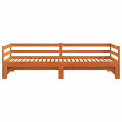 vidaXL Daybed with Trundle Sofa Bed Couch Wax Brown 90x190 cm Solid Wood Pine - Additional view 5