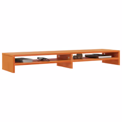 vidaXL Monitor Stand Computer Stand Display Stand Wax Brown Solid Wood Pine - Additional view 2