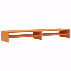 vidaXL Monitor Stand Computer Stand Display Stand Wax Brown Solid Wood Pine - Additional view 5