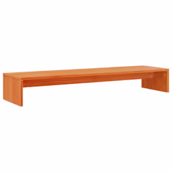 vidaXL Monitor Stand Computer Stand Display Stand Wax Brown Solid Wood Pine - Additional view 5