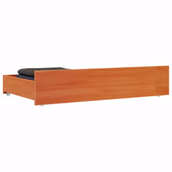 vidaXL Bed Drawers Bedroom Wooden Bed Box Storage Unit 4 pcs Solid Wood Pine - 90 x 57 x 18 cm - Additional view 2
