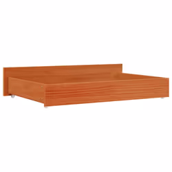 vidaXL Bed Drawers Bedroom Wooden Bed Box Storage Unit 4 pcs Solid Wood Pine - 90 x 57 x 18 cm - Additional view 6