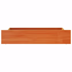 vidaXL Bed Drawers Bedroom Wooden Bed Box Storage Unit 4 pcs Solid Wood Pine - 95 x 57 x 18 cm - Additional view 4