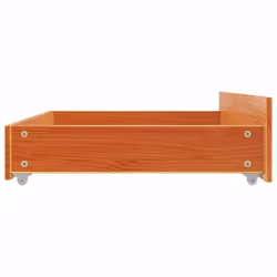 vidaXL Bed Drawers Bedroom Wooden Bed Box Storage Unit 4 pcs Solid Wood Pine - 95 x 57 x 18 cm - Additional view 5