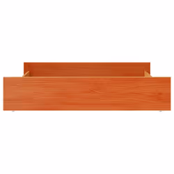 vidaXL Bed Drawers Bed Storage Unit Bed Box 2 pcs Wax Brown Solid Wood Pine - Additional view 4