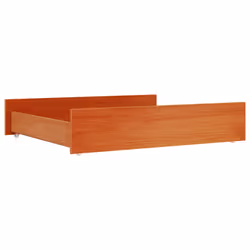 vidaXL Bed Drawers Bed Storage Unit Bed Box 2 pcs Wax Brown Solid Wood Pine - Additional view 6