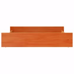 vidaXL Bed Drawers Bed Storage Unit Bed Box 2 pcs Wax Brown Solid Wood Pine - Additional view 4
