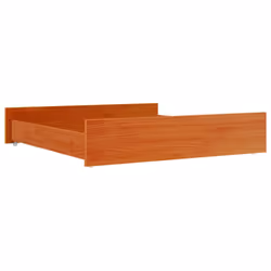vidaXL Bed Drawers Bed Storage Unit Bed Box 2 pcs Wax Brown Solid Wood Pine - Additional view 6