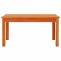 vidaXL Coffee Table Centre End Table Tea Side Table Wax Brown Solid Wood Pine - Additional view 4