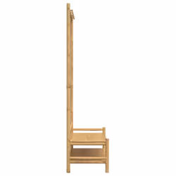 vidaXL Clothes Rack with Shelves Hall Coat Rack Clothes Stand Hat Rack Bamboo - Additional view 5