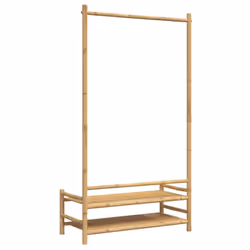 vidaXL Clothes Rack with Shelves Hall Coat Rack Clothes Stand Hat Rack Bamboo - Additional view 6