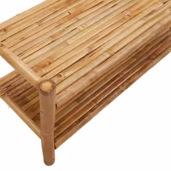 vidaXL Clothes Rack with Shelves Hall Coat Rack Clothes Stand Hat Rack Bamboo - Additional view 7