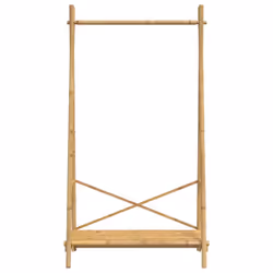 vidaXL Clothes Rack with Shelf Hallway Coat Rack Clothes Stand Hat Rack Bamboo - Additional view 4