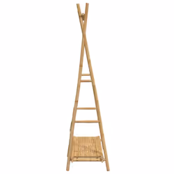 vidaXL Clothes Rack with Shelf Hallway Coat Rack Clothes Stand Hat Rack Bamboo - Additional view 5