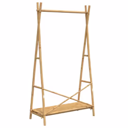 vidaXL Clothes Rack with Shelf Hallway Coat Rack Clothes Stand Hat Rack Bamboo - Additional view 6