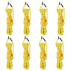vidaXL Tent Guy Ropes with Spanners Reflective Tent Guide Rope 8 pcs 4 mm