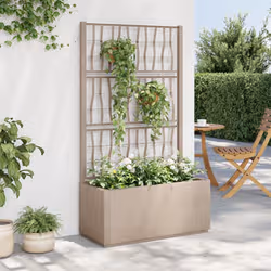 VidaXL 368781 planter Polypropylene (PP) Light brown - Additional view 2