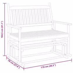 VidaXL 4008868 rocking chair/glider - Additional view 8