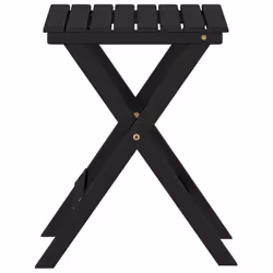 vidaXL Side Table Foldable Tea End Table Hall Sofa Table Solid Wood Poplar - black - Additional view 4