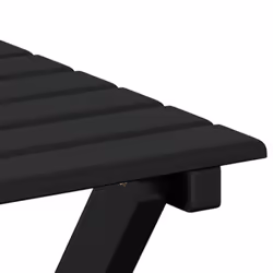 vidaXL Side Table Foldable Tea End Table Hall Sofa Table Solid Wood Poplar - black - Additional view 6