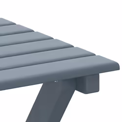 vidaXL Side Table Foldable Tea End Table Hall Sofa Table Solid Wood Poplar - grey - Additional view 6