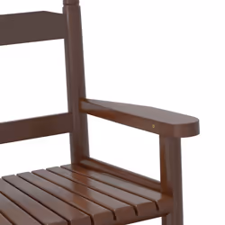 vidaXL Rocking Chairs for Children Outdoor Chair 2 pcs Black Solid Wood Poplar - brown, 1 pcs - Additional view 6
