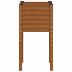 vidaXL Garden Planter Plant Pot Flower Pot Outdoor Planter Weathering Steel - dark brown, 45 x 45 x 88 cm - Additional view 4