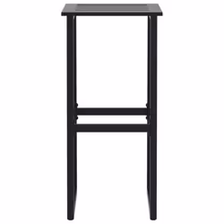 vidaXL Bar Stools Bistro Chair Pub Counter Chair Black Powder-coated Steel - 2 pcs - Additional view 4