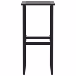 vidaXL Bar Stools Bistro Chair Pub Counter Chair Black Powder-coated Steel - 4 pcs - Additional view 4
