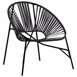 vidaXL Garden Egg Chair Black and Light Grey Poly Rattan egg chair garden seat - black