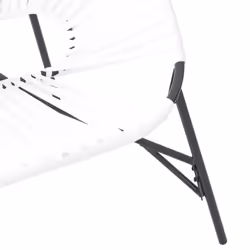 vidaXL Garden Egg Chair Black and Light Grey Poly Rattan egg chair garden seat - black and white - Additional view 6