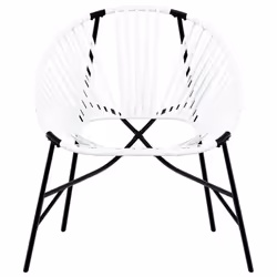vidaXL Garden Chair Set 3 pcs Black and Light Grey Poly Rattan - black and white - Additional view 4