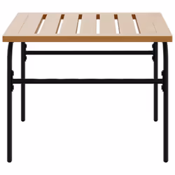 vidaXL Garden Nest of Coffee Tables Nesting Table 2 pcs Brown and Black Steel - Additional view 5