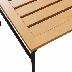 vidaXL Garden Nest of Coffee Tables Nesting Table 2 pcs Brown and Black Steel - Additional view 8