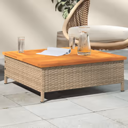 VidaXL 3281631 outdoor table Beige, Brown