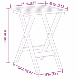 vidaXL Rocking Chairs 2pcs with Foldable Table Chair White Solid Wood Poplar - Additional view 8