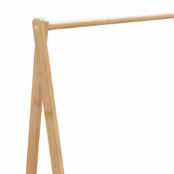 vidaXL Clothes Rack with Shelves and Wheels 106x34x106.5 cm Bamboo coat rack - Additional view 6