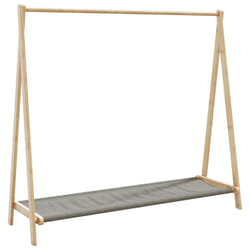 vidaXL Clothes Rack with Shelves 106x34x102 cm Bamboo coat rack