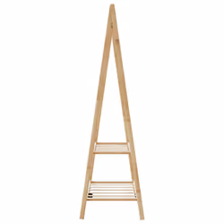 vidaXL Clothes Rack with Shelves 96x45.5x150.5 cm Bamboo coat rack - Additional view 4