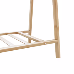 vidaXL Clothes Rack with Shelves 96x45.5x150.5 cm Bamboo coat rack - Additional view 7