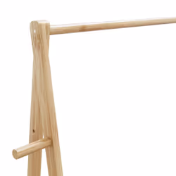 vidaXL Clothes Rack with Shelves and Wheels 96x45.5x155.5 cm Bamboo coat rack - Additional view 6