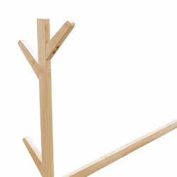 vidaXL Clothes Rack with Hooks and Wheels 100x35x157 cm Bamboo coat rack - Additional view 6