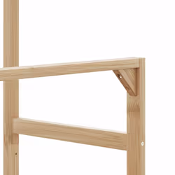 vidaXL Clothes Rack with Shelves and Wheels 90x35x155 cm Bamboo coat rack - Additional view 6