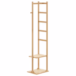 vidaXL Coat Stand with Hooks and Shelves 38.5x30x156 cm Bamboo coat rack - Additional view 4
