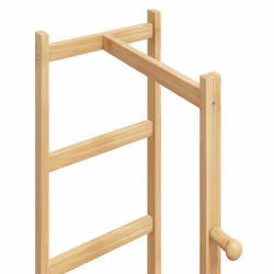 vidaXL Coat Stand with Hooks and Shelves 38.5x30x156 cm Bamboo coat rack - Additional view 5