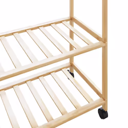 vidaXL Clothes Rack with Shelves Bamboo coat rack coat hook rack - 90 cm - Additional view 6